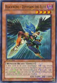 Blackwing - Zephyros the Elite (Mosaic Rare) - Battle Pack 2: War of the Giants (BP02) #BP02-EN098 - Rare YuGiOh Trading Card
