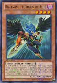 Blackwing - Zephyros the Elite (Mosaic Rare) - Battle Pack 2: War of the Giants YuGiOh trading card