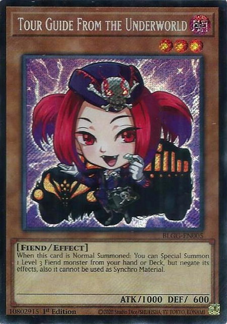 Tour Guide From the Underworld - Battles of Legend: Glorious Gallery YuGiOh trading card