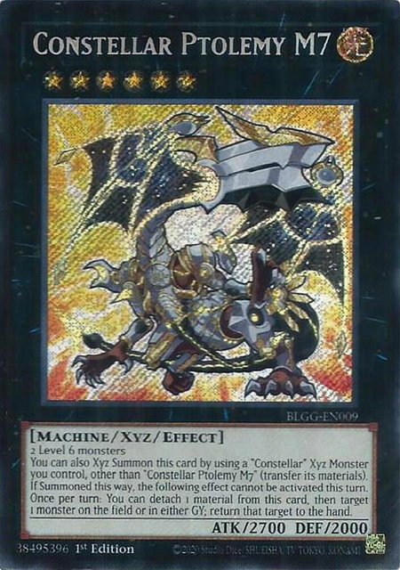 Constellar Ptolemy M7 - Battles of Legend: Glorious Gallery YuGiOh trading card