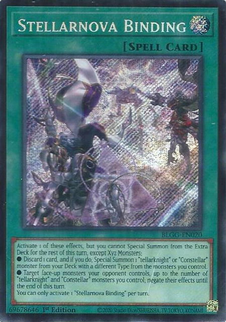 Stellarnova Binding - Battles of Legend: Glorious Gallery YuGiOh trading card