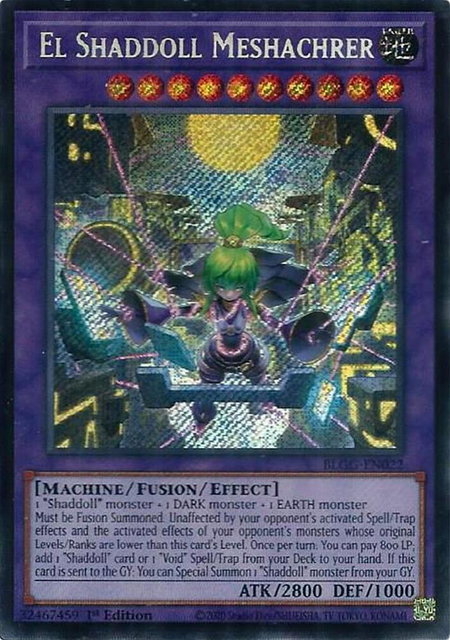 El Shaddoll Meshachrer - Battles of Legend: Glorious Gallery YuGiOh trading card