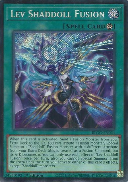 Lev Shaddoll Fusion trading card from Battles of Legend: Glorious Gallery Lev Shaddoll Fusion - Battles of Legend: Glorious Gallery YuGiOh trading card