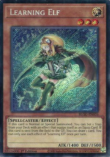 Learning Elf - Battles of Legend: Glorious Gallery YuGiOh trading card