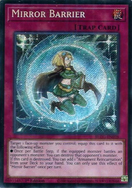 Mirror Barrier - Battles of Legend: Glorious Gallery YuGiOh trading card