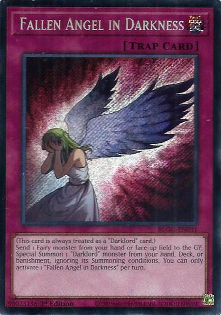 Fallen Angel in Darkness - Battles of Legend: Glorious Gallery YuGiOh trading card