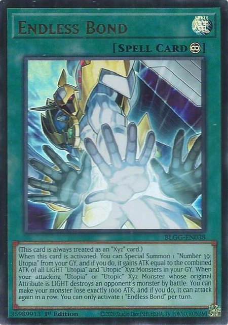 Endless Bond trading card from Battles of Legend: Glorious Gallery Endless Bond - Battles of Legend: Glorious Gallery YuGiOh trading card