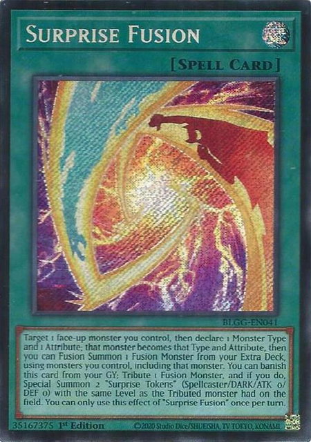Surprise Fusion - Battles of Legend: Glorious Gallery YuGiOh trading card
