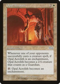 Opal Acrolith - Urza's Saga (USG) #22 - Uncommon Magic: The Gathering Trading Card