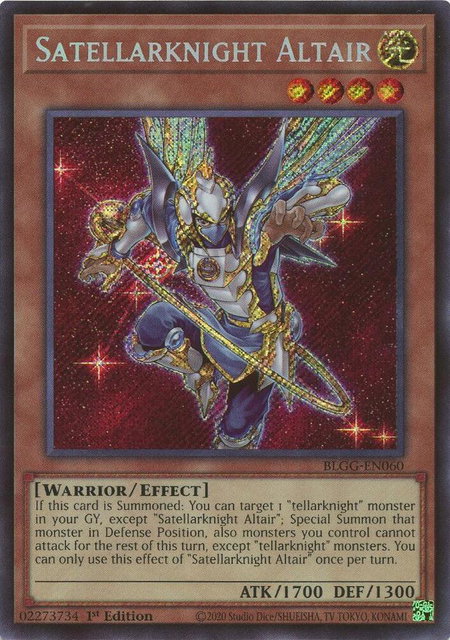 Satellarknight Altair trading card from Battles of Legend: Glorious Gallery Satellarknight Altair - Battles of Legend: Glorious Gallery YuGiOh trading card