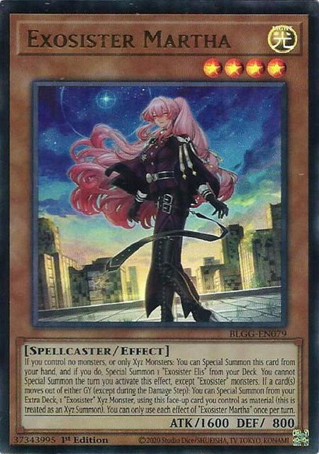 Exosister Martha - Battles of Legend: Glorious Gallery YuGiOh trading card