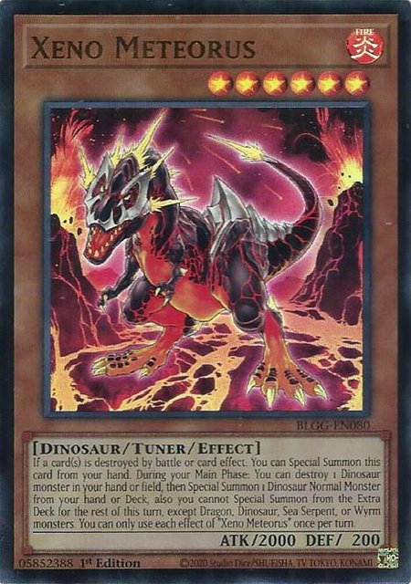 Xeno Meteorus trading card from Battles of Legend: Glorious Gallery Xeno Meteorus - Battles of Legend: Glorious Gallery YuGiOh trading card