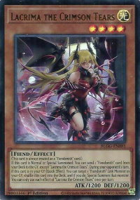 Lacrima the Crimson Tears - Battles of Legend: Glorious Gallery (BLGG) #BLGG-EN081 - Ultra Rare YuGiOh Trading Card