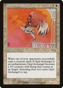 Opal Archangel - Urza's Saga (USG) #23 - Rare Magic: The Gathering Trading Card