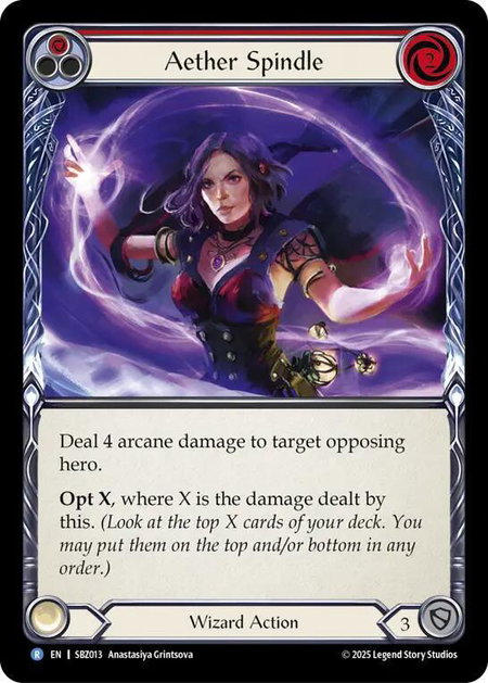 Aether Spindle (Red) - Silver Age Chapter 3 Flesh and Blood trading card
