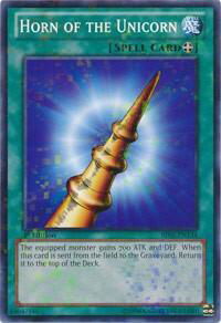 Horn of the Unicorn (Mosaic Rare) - Battle Pack 2: War of the Giants (BP02) #BP02-EN134 - Rare YuGiOh Trading Card