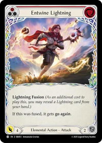 Entwine Lightning (Red) - Silver Age Chapter 3 #SBA012 - Common Flesh and Blood Trading Card