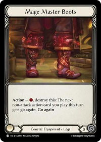 Mage Master Boots - Silver Age Chapter 3 #SGB008 - Common Flesh and Blood Trading Card