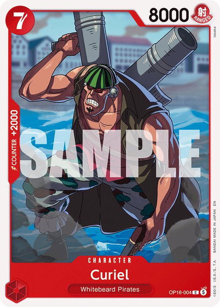 Curiel trading card from The Time of Battle Curiel - The Time of Battle One Piece trading card