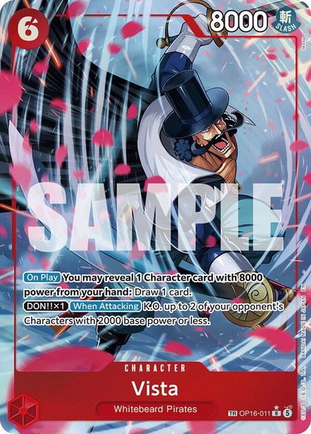 Vista (TR) trading card from The Time of Battle Vista (TR) - The Time of Battle One Piece trading card