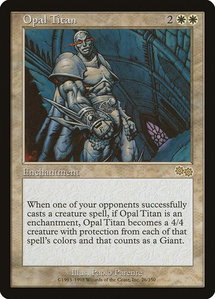 Opal Titan - Urza's Saga (USG) #26 - Rare Magic: The Gathering Trading Card