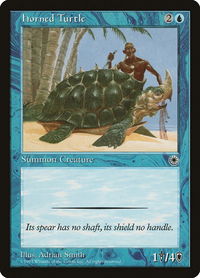 Horned Turtle - Portal (POR) #57 - Common Magic: The Gathering Trading Card