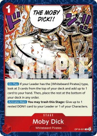 Moby Dick - The Time of Battle (OP16) #OP16-021 - Rare One Piece Trading Card