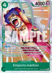 Emporio.Ivankov (026) - The Time of Battle (OP16) #OP16-026 - Super Rare One Piece Trading Card