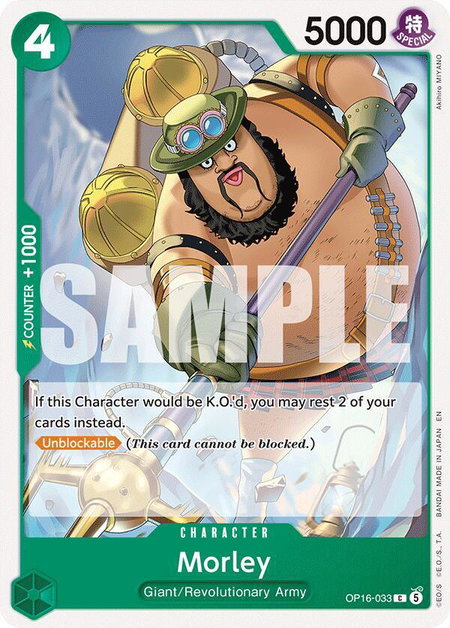 Morley - The Time of Battle One Piece trading card
