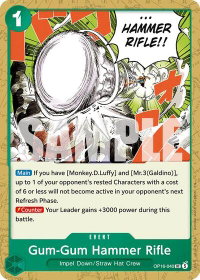 Gum-Gum Hammer Rifle - The Time of Battle (OP16) #OP16-040 - Uncommon One Piece Trading Card