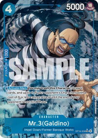 Mr.3(Galdino) (056) (Alternate Art) - The Time of Battle (OP16) #OP16-056 - Super Rare One Piece Trading Card