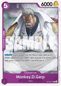 Monkey.D.Garp - The Time of Battle (OP16) #OP16-075 - Common One Piece Trading Card