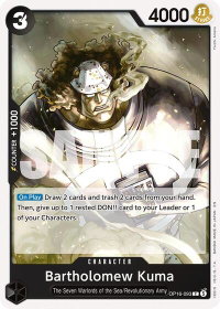 Bartholomew Kuma (093) - The Time of Battle (OP16) #OP16-093 - Common One Piece Trading Card