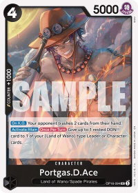 Portgas.D.Ace (094) - The Time of Battle (OP16) #OP16-094 - Uncommon One Piece Trading Card