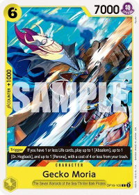 Gecko Moria - The Time of Battle (OP16) #OP16-105 - Common One Piece Trading Card