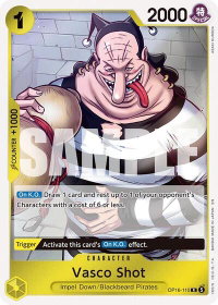 Vasco Shot - The Time of Battle (OP16) #OP16-110 - Rare One Piece Trading Card