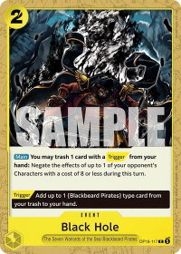 Black Hole - The Time of Battle (OP16) #OP16-117 - Common One Piece Trading Card