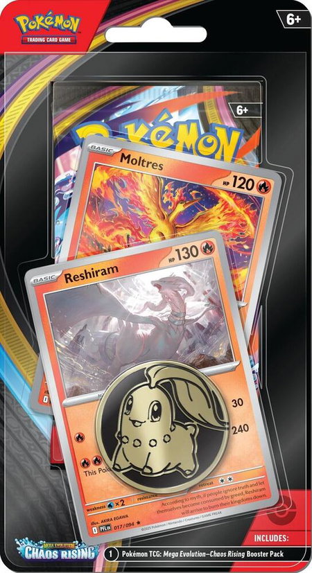 Chaos Rising Single Pack Blister [Reshiram/Moltres] - ME04: Chaos Rising Pokémon trading card