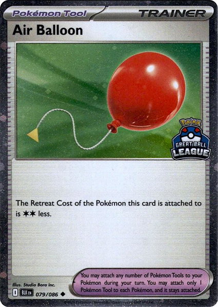 Air Balloon - 079/086 (Great Ball League) trading card from Southeast Asia Exclusives Air Balloon - 079/086 (Great Ball League) - Southeast Asia Exclusives Pokémon trading card
