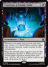Construct a Cosmic Cube - Marvel Super Heroes (MSH) #90 - Rare Magic: The Gathering Trading Card