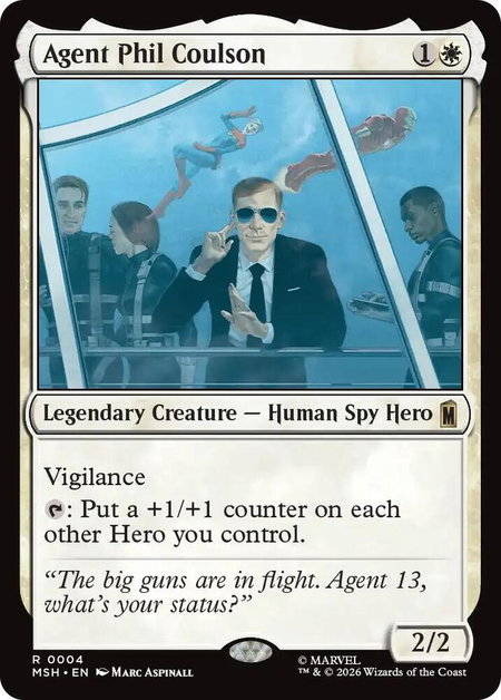 Agent Phil Coulson - Marvel Super Heroes Magic: The Gathering trading card