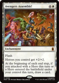 Avengers Assemble! - Marvel Super Heroes (MSH) #6 - Mythic Rare Magic: The Gathering Trading Card