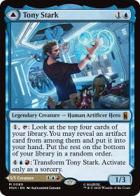 Tony Stark - Marvel Super Heroes (MSH) #80 - Mythic Rare Magic: The Gathering Trading Card