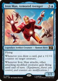 Iron Man, Armored Avenger - Commander: Marvel Super Heroes (MSC) #33 - Rare Magic: The Gathering Trading Card