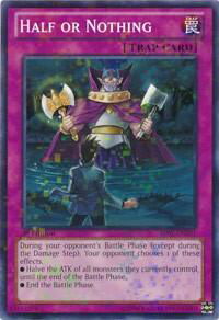 Half or Nothing (Mosaic Rare) - Battle Pack 2: War of the Giants (BP02) #BP02-EN201 - Rare YuGiOh Trading Card