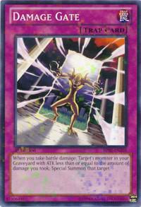 Damage Gate (Mosaic Rare) - Battle Pack 2: War of the Giants YuGiOh trading card