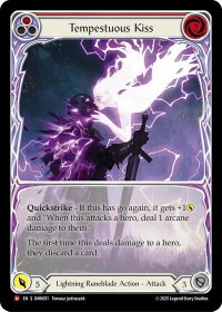 Tempestuous Kiss (Extended Art) - Omens of the Third Age (OMN) #OMN051 - Majestic Flesh and Blood Trading Card