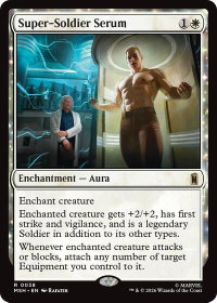 Super-Soldier Serum - Marvel Super Heroes (MSH) #38 - Rare Magic: The Gathering Trading Card