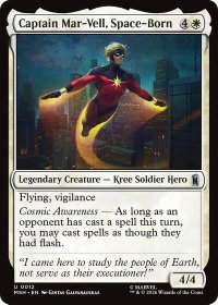 Captain Mar-Vell, Space-Born - Marvel Super Heroes (MSH) #12 - Uncommon Magic: The Gathering Trading Card