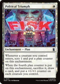 Political Triumph - Marvel Super Heroes (MSH) #31 - Uncommon Magic: The Gathering Trading Card